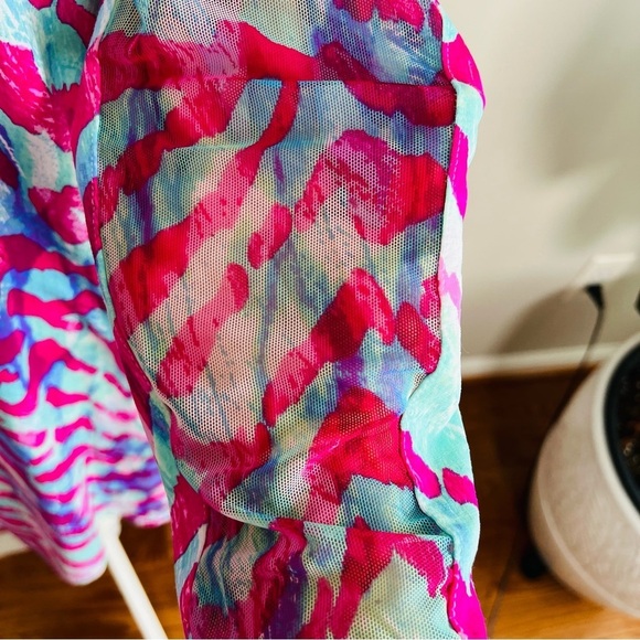 Ibkul Pink Long sleeve UPF 50 Athletic Golf Dress Mesh sleeve - Picture 4 of 6